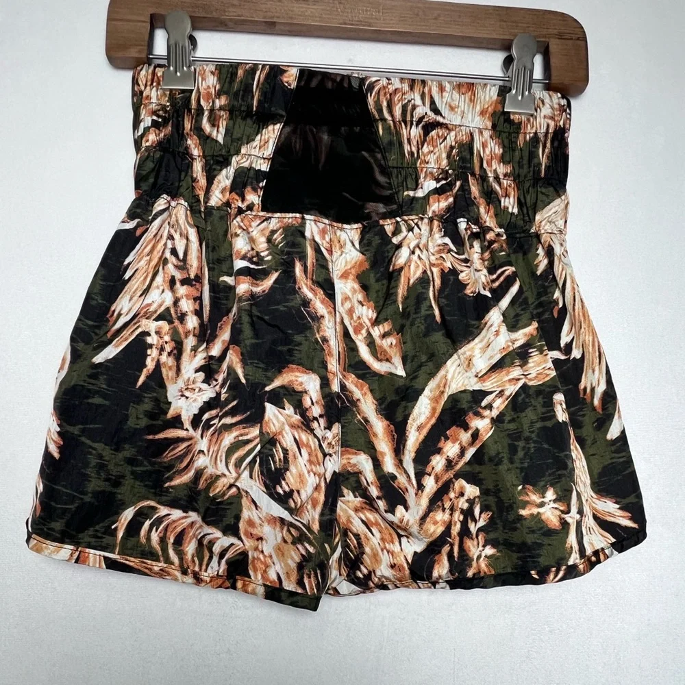 Free People Movement Women The Way Home Shorts Tropical Print Sz S Boho Running